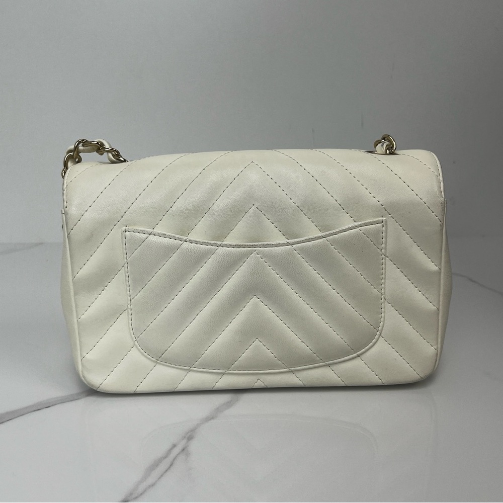 Chanel Chevron Mini Rectangle Chain Bag - Picture 3 of 7